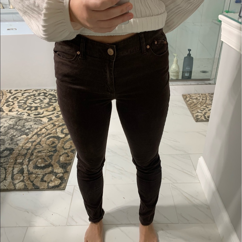 Super stretchy brown skinny jeggings